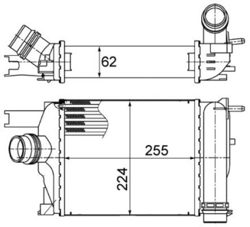 Інтеркулер MAHLE / KNECHT CI 497 000S