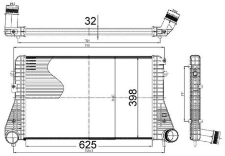 Інтеркулер MAHLE / KNECHT CI517000S