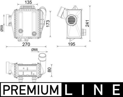 Інтеркулер MAHLE / KNECHT CI 639 000P