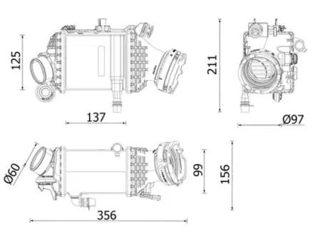 Інтеркулер MAHLE / KNECHT CI 659 000P