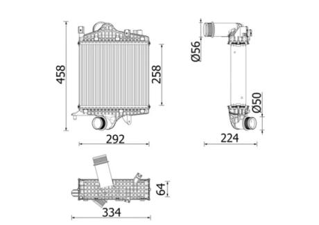 Інтеркулер MAHLE / KNECHT CI 672 000P