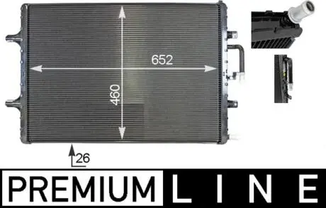 Інтеркулер AUDI A6 C7, A7 4.0 01.13-09.18 MAHLE / KNECHT CIR2000P