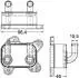 Масляний радіатор OPEL ASTRA G, ASTRA G/KOMBI, COMBO TOUR, COMBO/MINIVAN, CORSA C, CORSA C/HATCHBACK 1.7D 02.00- MAHLE / KNECHT CLC168000P (фото 2)