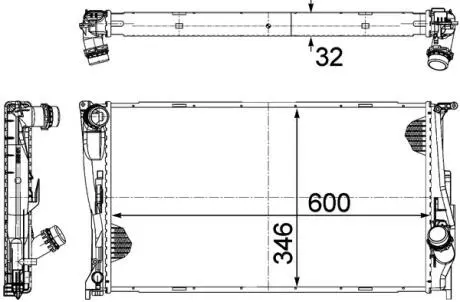 Радіатор MAHLE / KNECHT CR 1084 000P