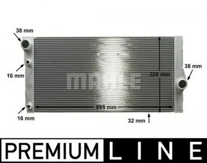Радіатор охолодження двигуна F01/F02/F03/F04 MAHLE / KNECHT CR 1147 000P