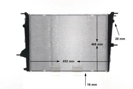 Радиатор охлаждения MAHLE / KNECHT CR 1197 000S