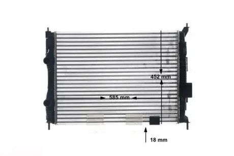 Радіатор двигуна NISSAN QASHQAI I 1.6 02.07-12.13 MAHLE / KNECHT CR14000S