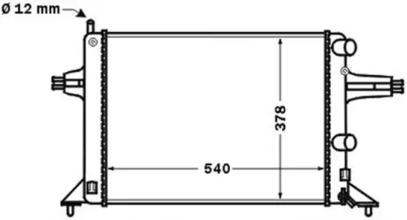 Радіатор двигуна (мкпп) OPEL ASTRA G, ASTRA G CLASSIC, ASTRA G/KOMBI 1.2-1.8 02.98-12.09 MAHLE / KNECHT CR1494000S