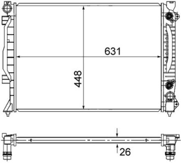 Радиатор MAHLE / KNECHT CR 1686 000S