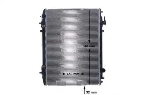 Радіатор двигуна (акпп) FORD RANGER 2.5D/3.0D 10.99-07.12 MAHLE / KNECHT CR1692000S