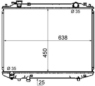 Радіатор охолодження MAHLE / KNECHT CR 1746 000S (фото 1)