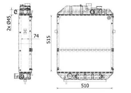 Радіатор MAHLE / KNECHT CR 2282 000S