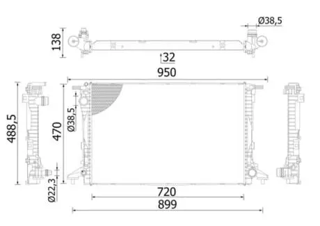 Chіodnica AUDI A3/SEAT LEON MAHLE / KNECHT CR2423000S