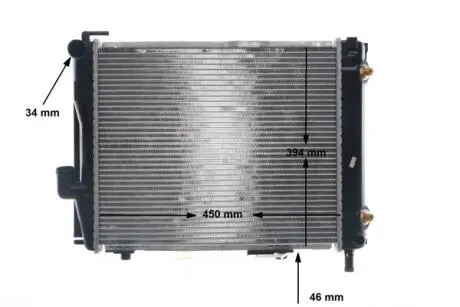 Радиатор охлаждения двигателя W124 2.6-3.2 82-93 MAHLE / KNECHT CR 257 000S
