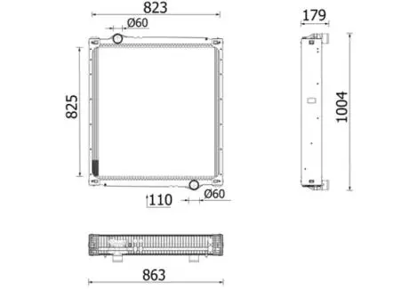 Радіатор MAHLE / KNECHT ="CR2667000P"