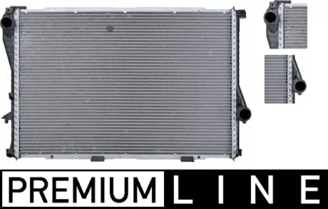 Радіатор двигуна (акпп) BMW 5 (E39), 7 (E38) 3.5-5.4 03.94-12.03 MAHLE / KNECHT CR298000P