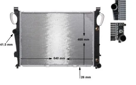 CHЭODNICA DB W220 280/320/350 MAHLE / KNECHT CR304000S