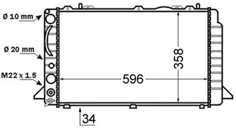 Радиатор охлаждения MAHLE / KNECHT CR 396 000S