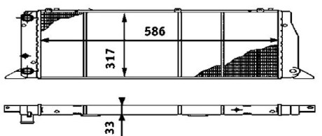 Радіатор охолодження MAHLE / KNECHT CR403000S