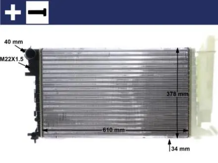 Радіатор MAHLE / KNECHT CR 481 000S