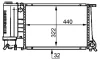 Радіатор двигуна (мкпп) BMW 3 (E30), 3 (E36), 5 (E34) 1.6-2.8 06.87-11.99 MAHLE / KNECHT CR495000P (фото 2)