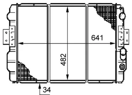 Радіатор охолодження MAHLE / KNECHT CR 633 000S