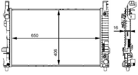 Радіатор MAHLE / KNECHT CR 661 000S