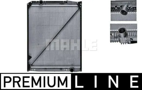 Радіатор двигуна (з рамою) MERCEDES ACTROS, ACTROS MP2 / MP3, ZETROS OM541.920-OM926.947 04.96- MAHLE / KNECHT CR670000P