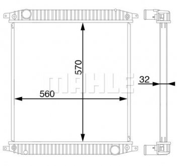 Радіатор MAHLE / KNECHT CR703000S