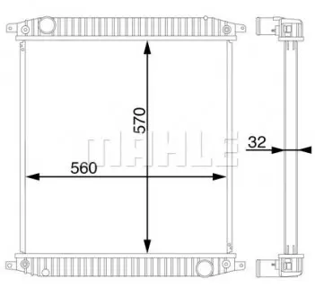 Радиатор MAHLE / KNECHT CR703000S