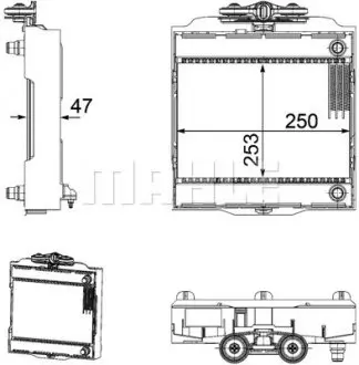 Радиатор охлаждения BMW 5 (F10)/7 (F01-F04) 08-16 N54/N55/N57/N63 MAHLE MAHLE / KNECHT CR 923 000P