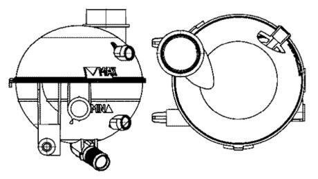 Розширювальний бак охолодження MAHLE / KNECHT CRT 18 000S