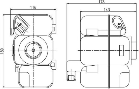 Бачок розширювальний Volvo S60/S80/V70/XC70/XC90 98-14 MAHLE MAHLE / KNECHT CRT 206 000S (фото 1)