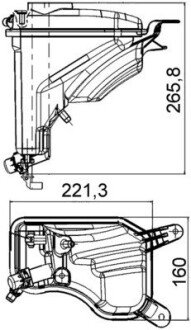 Бачок расширительный BMW 3 (E90) 1.6-3.5 i 04-11 MAHLE MAHLE / KNECHT CRT 207 000S