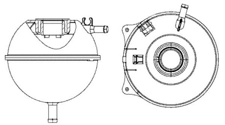 Бачок розширювальний VW T4 91-03 MAHLE MAHLE / KNECHT CRT 23 000S