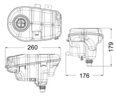 Расширительный бачок MAHLE / KNECHT CRT 60 000S