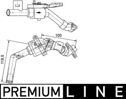 Клапан печки MAHLE / KNECHT CV8000P