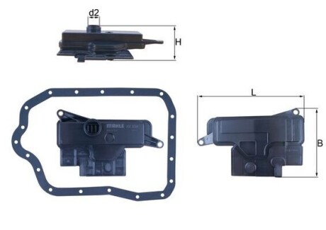 Фильтр гидравлический КПП MAHLE / KNECHT HX234D