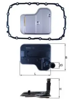 Фильтр АКПП BMW 3 (E90/91/92/93)/X3 (E84) 2.0/2.5/3.0 03-13 MAHLE / KNECHT HX240D