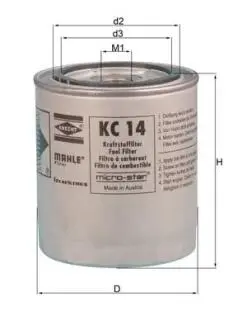 Фильтр топлива MAHLE / KNECHT KC14