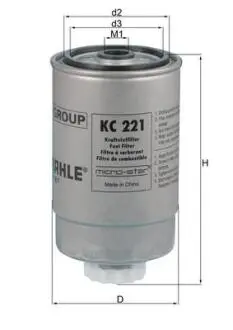 Фільтр палива MAHLE / KNECHT KC221