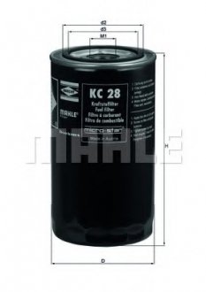 Фильтр топливный Mahle Caterpillar MAHLE / KNECHT KC28