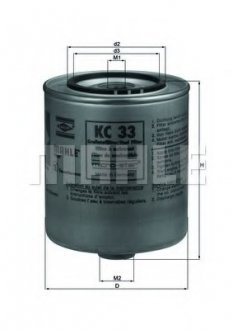 Фильтр топлива MAHLE / KNECHT KC33 (фото 1)