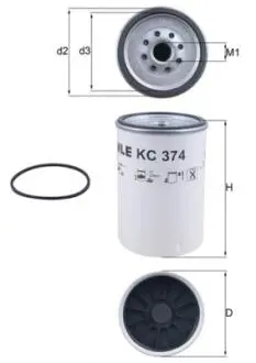 Фильтр топлива MAHLE / KNECHT KC374D