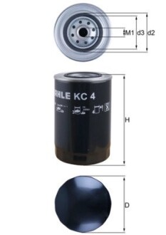 Топливный фильтр MAHLE / KNECHT KC4