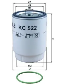 Фильтр топливный MAHLE / KNECHT KC 522D