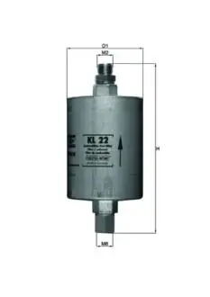 Фильтр топлива MAHLE / KNECHT KL22