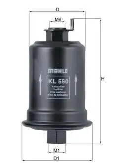 Фильтр топливный Mahle TOYOTA MAHLE / KNECHT KL560