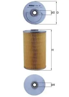Фильтр топлива MAHLE / KNECHT KX37