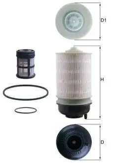 Фільтр паливний MAHLE / KNECHT KX 581KIT